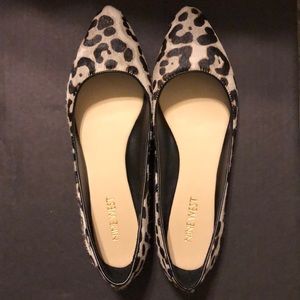 Nine West animal print almond toe flats